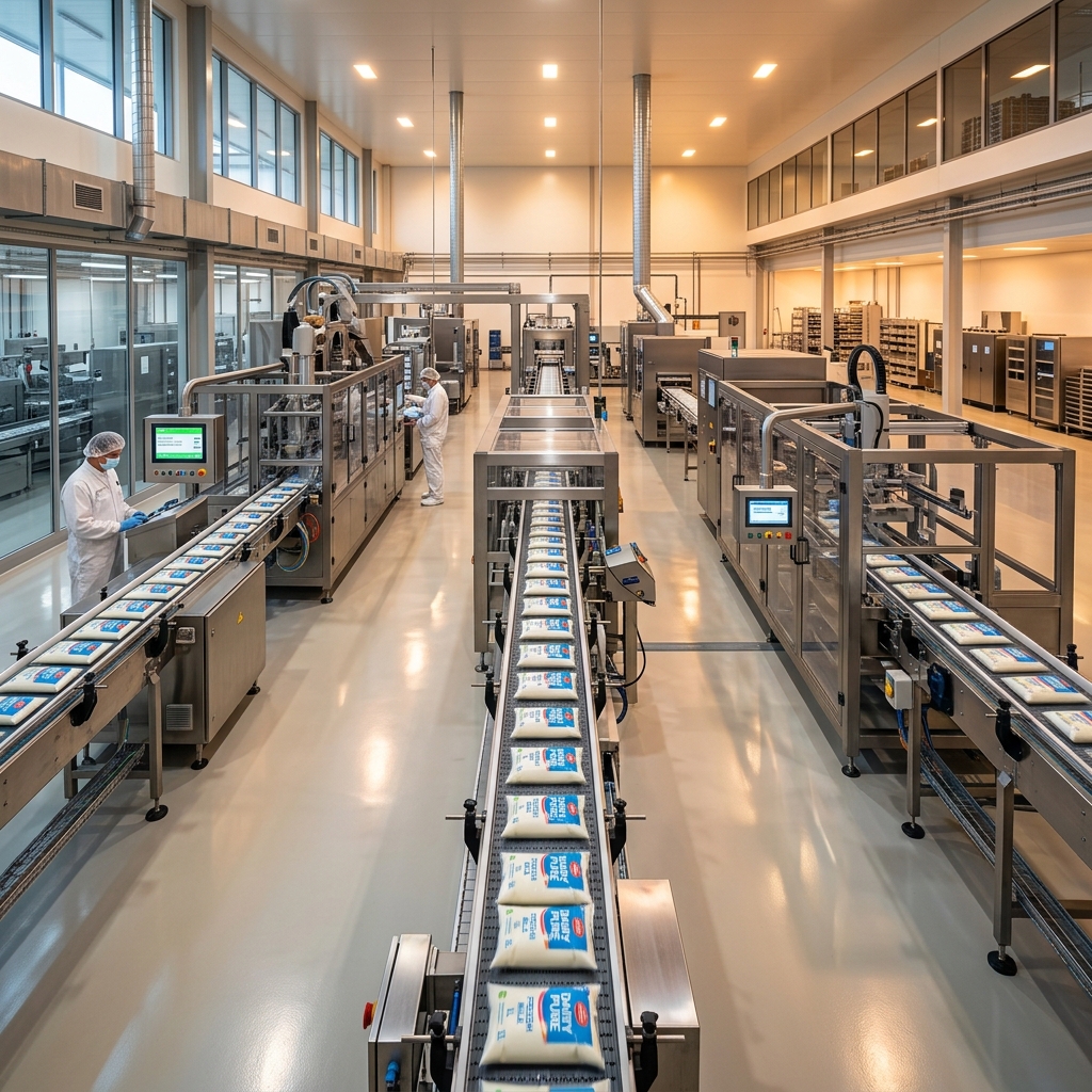 High-Speed Milk Packing